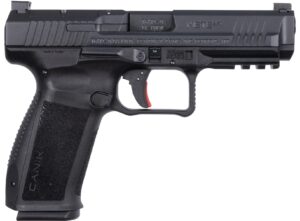 Canik METE SFT 9mm pistol in black, optics-ready, with two magazines and case