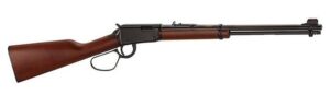 Henry Classic Lever Action .22 S/L/LR rifle with blued finish and walnut stock, large loop lever