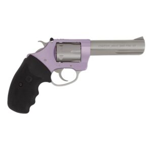 Charter Arms Pathfinder Lite .22 LR 4.2in Lavender/Stainless revolver right profile
