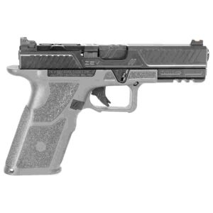 ZEV OZ9 Combat 9mm pistol right side view black DLC Citadel slide gray polymer grip