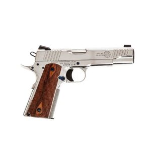 Standard Manufacturing 1911 .45 ACP 5-inch nickel finish carbon steel handgun