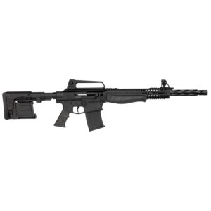 Hatsan Escort SDX 12 GA semi-auto shotgun with 18 inch barrel and black pistol-grip stock