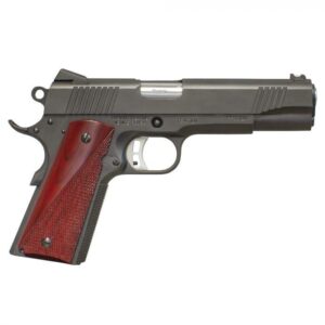Fusion Firearms 1911 Reaction 70 Commander .45 ACP 5-inch barrel red cocobolo grips blued