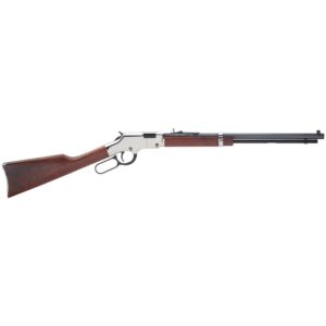 Henry Golden Boy Silver lever-action rifle .22 WMR 20.5 inch octagon barrel walnut stock nickel receiver