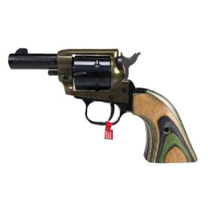 Heritage Barkeep .22 LR revolver 3-inch barrel laminated green camo grip