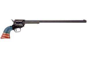 Heritage Rough Rider 16in .22 LR blued revolver with Honor Betsy Ross flag grips