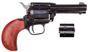 Heritage Rough Rider RR22MB3BH .22 LR/.22 WMR 3.5in blued revolver with cocobolo bird head grip