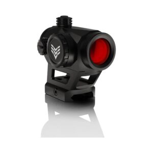 Swampfox Liberator II Mini Red Dot Sight in black with low-profile and co-witness picatinny mounts