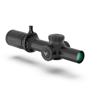 Swampfox Tomahawk II 1-6x24 30mm LPVO scope, black, green BFO illuminated reticle