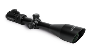Konus Armada 6-24x56mm rifle scope, dual-illuminated red/blue engraved crosshair