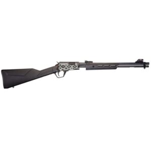Rossi Gallery Pump .22 LR rifle, 18 inch barrel, black synthetic stock with snakeskin engraving