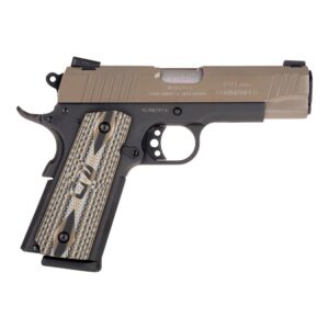 Taurus 1911 .45 ACP 5 inch with sand Cerakote slide, black steel frame and VZ grips