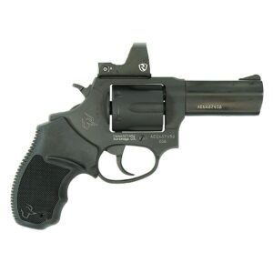 Taurus 856 T.O.R.O. 3-inch .38 Special revolver with Riton red dot and Hogue black rubber grips