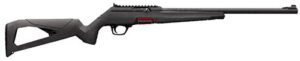 Winchester Wildcat 22 LR 18in rifle with gray synthetic skeletonized stock and matte blued barrel