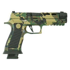 Sig Sauer P320 Spectre Comp 9mm Woodland Camo 4.6" barrel two 21rd magazines