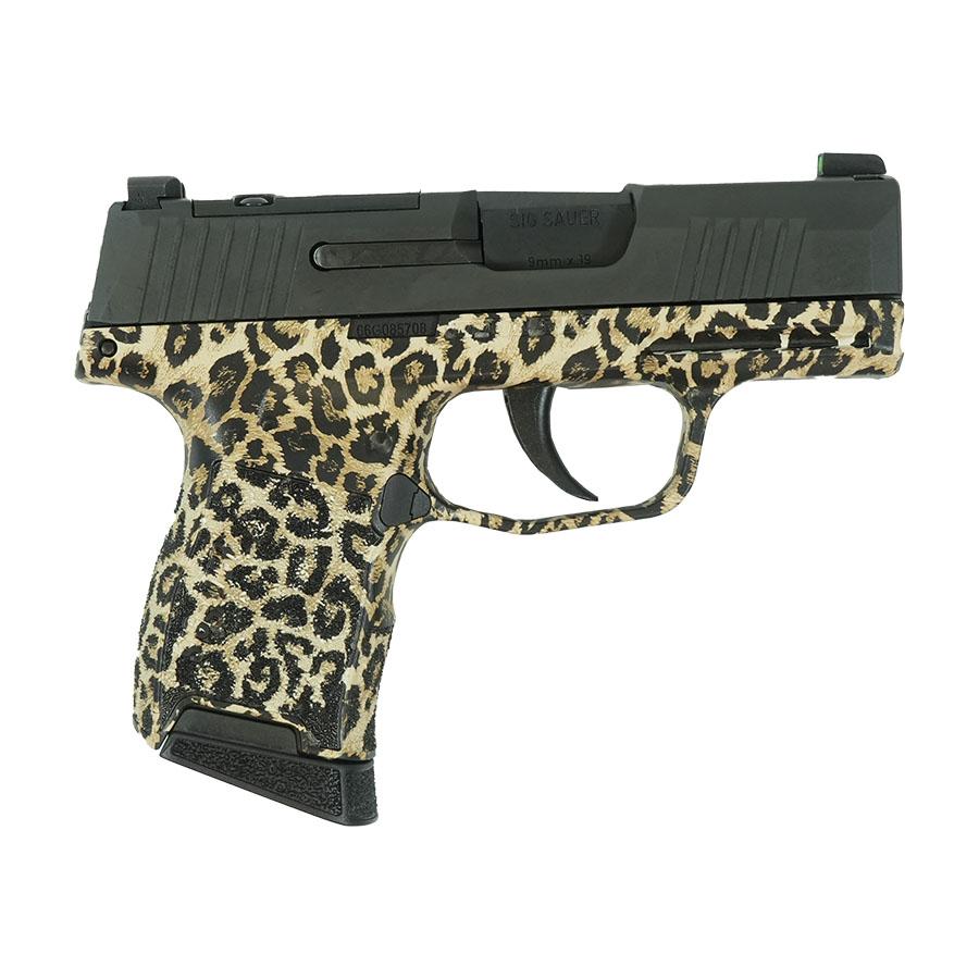 Sig Sauer P365 Leopard Print optic-ready 9mm handgun, 3.1 inch barrel, X-RAY3 sights
