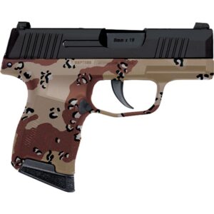 Sig Sauer P365 Custom Chocolate Chip Hydro Dip Frame 9mm 3.1 inch barrel black slide