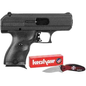 Hi-Point C9 9mm pistol 3.5-inch barrel black polymer with hard case and Kershaw knife