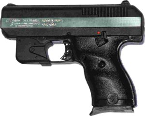Hi-Point .380 ACP pistol 3.5 inch barrel black polymer frame with LaserLyte trigger-guard laser
