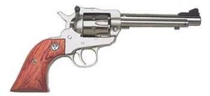 Ruger Single-Six Convertible .22 LR/.22 WMR 5.5 inch satin stainless revolver with hardwood grips