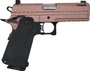 Live Free Armory Apollo 11 Compact 9mm pistol in Rose Blush, left side