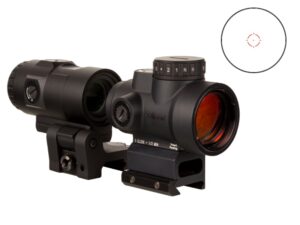 Trijicon MRO HD 1x25 red dot sight with 3x magnifier matte black