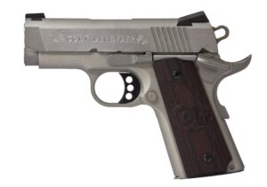 Colt Defender O7000XE 1911 .45 ACP 3-inch stainless slide with black cherry G10 grips