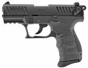 Walther P22 CA .22 LR Tungsten Gray 3.42in pistol front and side