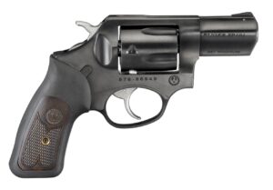 Ruger SP101 .357 Magnum 2.25-inch blued revolver with rubber and wood insert grip