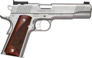 Kimber Stainless Target II 9mm 5-inch pistol satin silver with rosewood grips