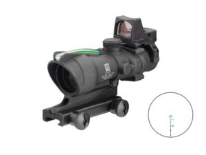 Trijicon ACOG 4x32 TA31-D-100548 with RMR Type 2 and green chevron reticle