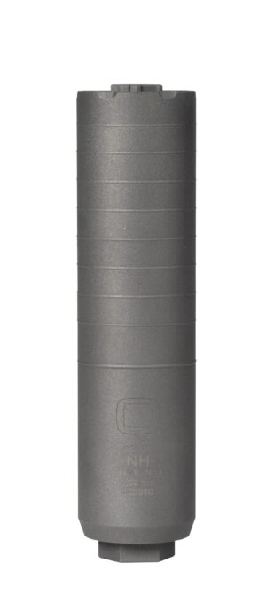 Q Trash Panda 7.62mm Quickie QD suppressor, bead-blasted titanium, 6.9in