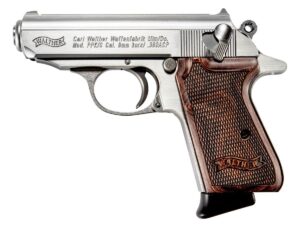 Walther PPK/S .380 ACP 3.3 inch stainless pistol with walnut grips