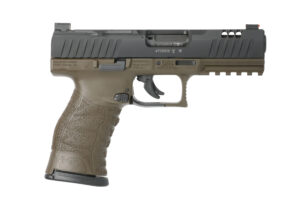 Walther WMP .22 WMR optic-ready pistol with OD green polymer frame and black slide