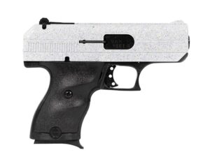 Hi-Point C-9 916WHSP 9mm pistol with white sparkle slide and black polymer frame