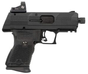 Hi-Point YC9 9mm compact pistol with Crimson Trace red dot and threaded barrel, black finish