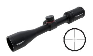 Crimson Trace Brushline Pro 3-9x40 Plex riflescope, 1-inch tube, black matte