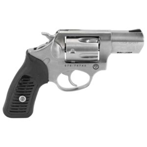 Ruger SP101 9mm 2.25-inch satin stainless revolver with black cushioned rubber grip