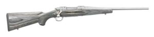 Ruger M77 Hawkeye Compact .243 Win 16.5in Matte Stainless Barrel Black Laminate Stock