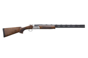 Stevens 555 E 16 gauge over-under shotgun 28 inch barrel engraved receiver walnut stock
