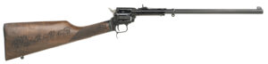 Heritage Rough Rider Rancher .22 LR carbine 16 inch barrel walnut Stagecoach engraved stock black finish