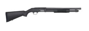 Mossberg 590S 12ga 18.5in optic-ready pump shotgun with black synthetic stock