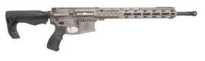 FosTech Flite Elite Phantom RFL .22 LR rifle in tungsten finish, side view
