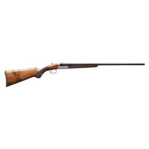 Charles Daly 500 410ga 26-inch field grade side-by-side shotgun with engraved silver receiver and walnut stock
