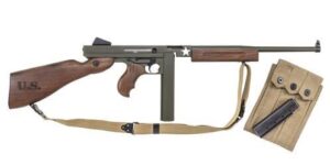 Auto-Ordnance Thompson M1 Tanker .45 ACP 16.5in OD green Cerakote walnut stock