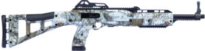 Hi-Point 1095TS 10mm carbine in Mothwing Winter Mimicry finish with 17.5" threaded barrel