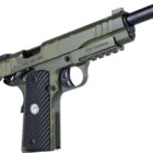 EAA Girsan MC1911 Hunter 10mm 6in OD Green Camo pistol left profile