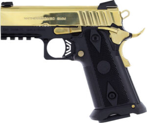 EAA Girsan Witness 2311 Spoiled Brat 9mm 3.4in gold slide black frame