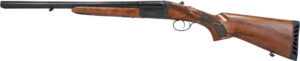 Iver Johnson IJ800-20 12 gauge 20-inch side-by-side shotgun, blued finish, walnut stock