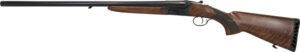 Iver Johnson IJ800-28 12 Gauge 28" side-by-side shotgun, walnut stock, blued finish